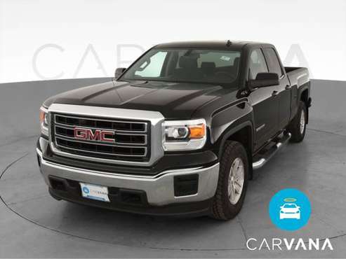2014 GMC Sierra 1500 Double Cab SLE Pickup 4D 6 1/2 ft pickup Black... for sale in Ronkonkoma, NY