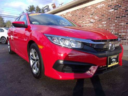 2017 Honda Civic LX, 27k Miles, Auto, Red/Black, 1 Owner, Nice! for sale in Franklin, NH