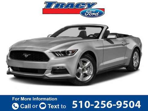 2017 Ford Mustang EcoBoost Premium Convertible BLACK for sale in Tracy, CA