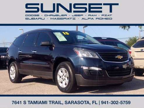 2015 Chevrolet Chevy Traverse LS 3rd Row Extra Clean CarFax for sale in Sarasota, FL