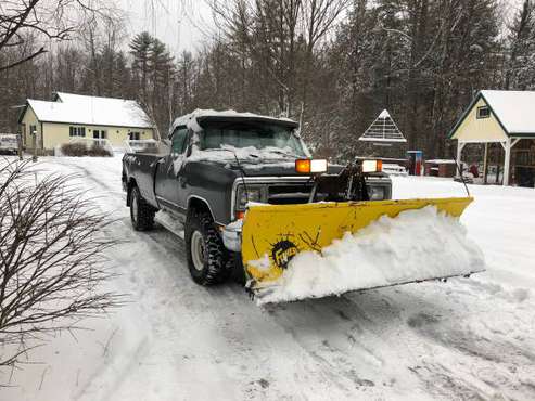 Plow Truck 87 Ram Fisher plow Best offer gets it Vintage no low for sale in Naples, ME