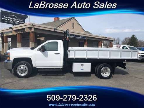 2018 Chevrolet 3500 4WD Duramax 12 dump bed - - by for sale in Greenacres, WA