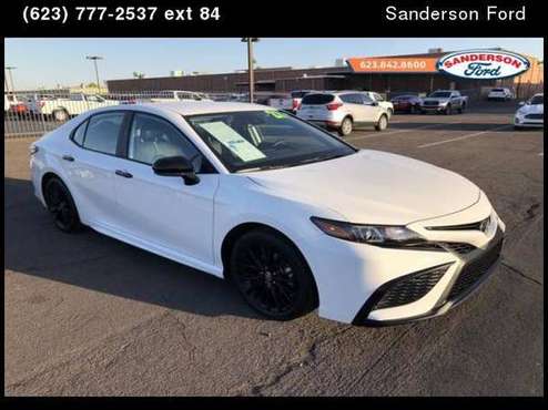 2021 Toyota Camry SE Sedan White - - by dealer for sale in Glendale, AZ