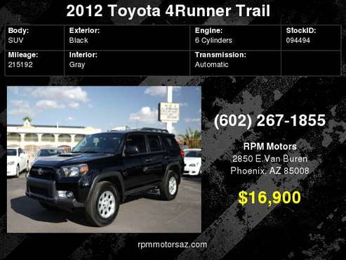 2012 Toyota 4Runner Trail for sale in Phoenix, AZ
