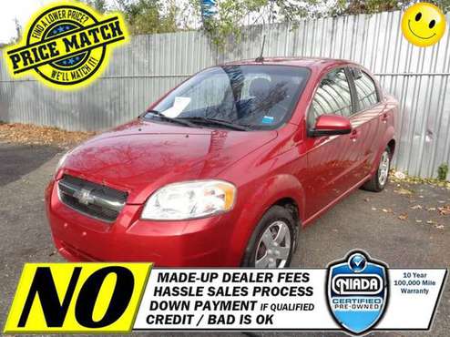 2010 Chevrolet Chevy Aveo 4dr Sdn LT w/1LT Great CARFAX! $47 Per... for sale in Elmont, NY