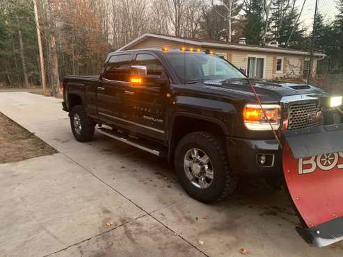 2017 3500 GMC Denali with plow - cars & trucks - by owner - vehicle... for sale in Marquette, MI