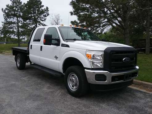 2015 Ford F350 XL Crew Cab 4x4 Flatbed (NEW) diesel, 163k, Warranty for sale in Merriam, MO