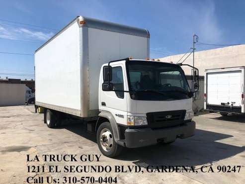 2008 FORD LCF ISUZU NQR 20' HIGH CUBE BOX TRUCK WITH LIFTGATE LOW MIL for sale in GARDENA, TX