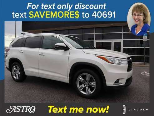 2014 Toyota Highlander Blizzard Pearl Current SPECIAL! - cars & for sale in Pensacola, FL