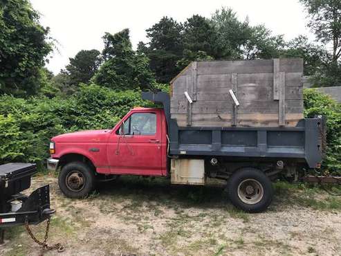 1993 Ford F450 Diesel Dump - cars & trucks - by owner - vehicle... for sale in Chatham, MA