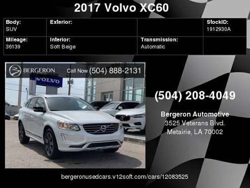 2017 Volvo XC60 T5 Dynamic for sale in Metairie, LA