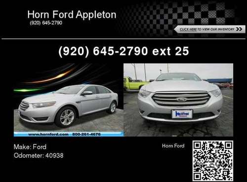 2015 Ford Taurus SEL - cars & trucks - by dealer - vehicle... for sale in Brillion, WI