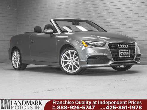 2015 *Audi* *A3 Cabriolet* *2dr Cabriolet quattro 2.0T for sale in Bellevue, WA