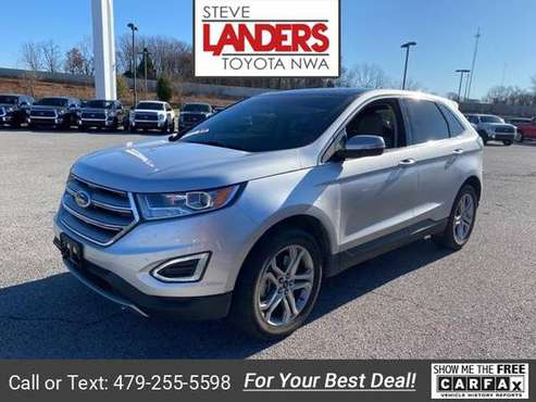 2018 Ford Edge Titanium suv Silver - cars & trucks - by dealer -... for sale in ROGERS, AR