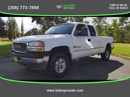 2001 GMC Sierra 2500HD SLT 4dr Extended Cab 4WD SB - ALL CREDIT... for sale in Coeur d'Alene, WA