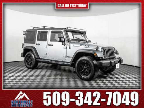 2015 Jeep Wrangler Unlimited Willys 4x4 - - by for sale in Spokane Valley, ID