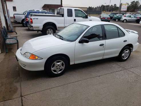 2001 CHEVY CAVALIER 4 DR 5 SPEED LOW MILES - cars & trucks - by... for sale in Cambridge, MN