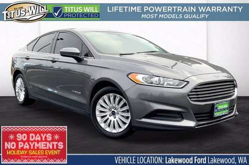 2014 Ford Fusion Electric S Hybrid Sedan - cars & trucks - by dealer... for sale in Lakewood, WA