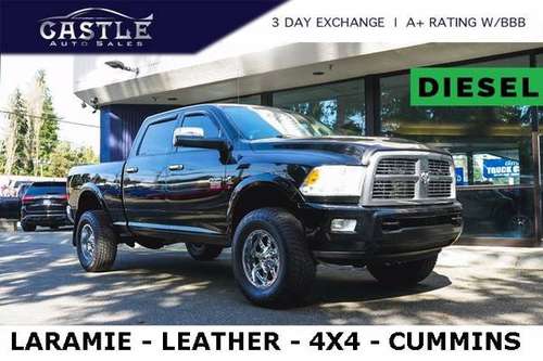 2012 Ram 3500 Diesel 4x4 4WD Dodge Laramie Truck for sale in Lynnwood, HI