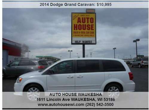 2014 Dodge Grand Caravan SE low miles, Just serviced Nice! - cars & for sale in Waukesha, WI