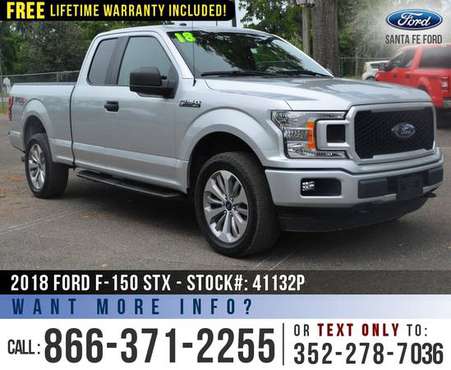 2018 FORD F150 STX 4WD Bed Liner - Bluetooth - Running for sale in Alachua, GA