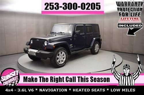 LOADED 2013 Jeep Wrangler Unlimited Sahara 3.6L V6 4WD SUV 4X4 AWD for sale in Sumner, WA