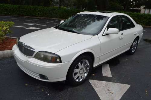 2004 LINCOLN LS WHITE/TAN LOADED 78K MILES for sale in TAMPA, FL