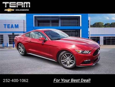 2016 Ford Mustang EcoBoost coupe Red - - by dealer for sale in Goldsboro, NC