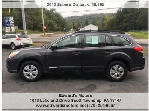 2012 Subaru Outback Wagon 4x4 " With Warranty" for sale in Peckville, PA