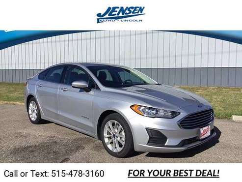 2019 Ford Fusion Hybrid SE hatchback Silver - cars & trucks - by... for sale in Marshalltown , IA