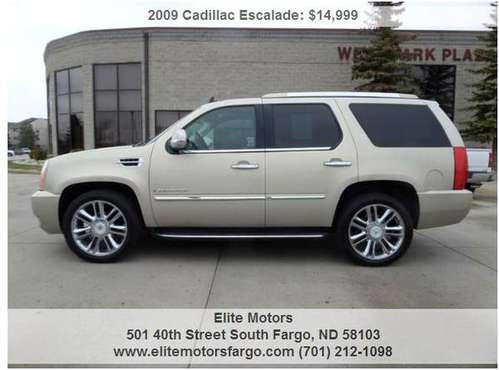 2009 Cadillac Escalade AWD, 6 2L, Leather, Nav, Sun, Beautiful! for sale in Fargo, ND
