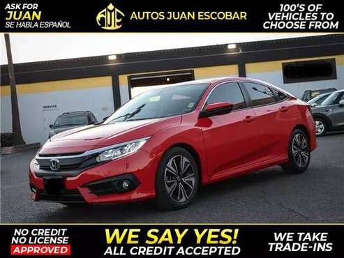 2016 Honda Civic $1500 Down Payment Easy Financing! Todos Califican... for sale in Santa Ana, CA