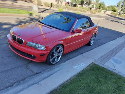 2001 BMW 330CI CONVERTIBLE 155K MILEA RED WITH CREAM INTERIOR, CLEAN... for sale in VICTORVILL, CA, CA