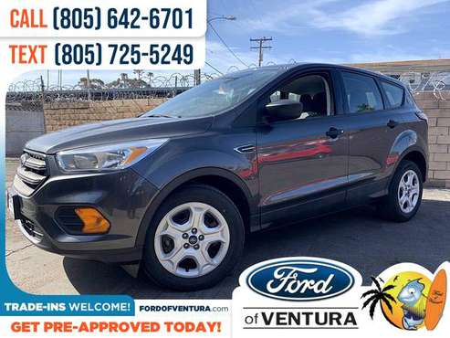 389/mo - 2017 Ford Escape S - - by dealer - vehicle for sale in Ventura, CA