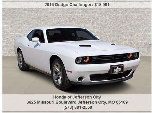 2016 Dodge Challenger SXT - cars & trucks - by dealer - vehicle... for sale in Jefferson City, MO