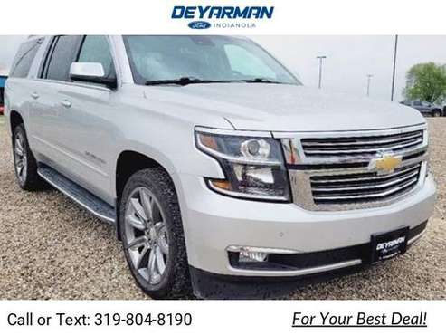 2016 Chevy Chevrolet Suburban LTZ suv Silver - - by for sale in Indianola, IA