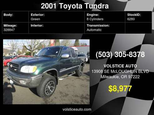 2001 Toyota Tundra Access Cab V8 Auto SR5 4WD - - by for sale in Milwaukie, OR
