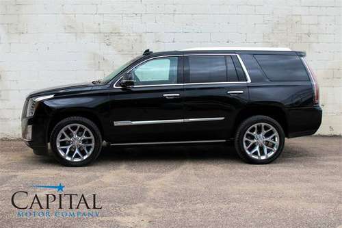 Chromed Out, PLATINUM Cadillac Escalade 4WD w/3rd Rows, BluRay! for sale in Eau Claire, IA