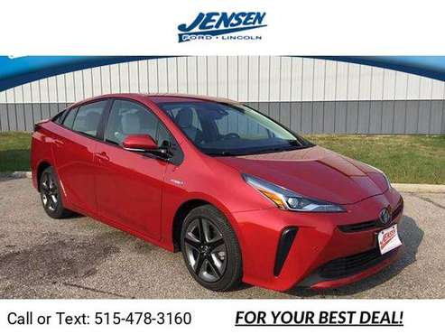 2019 Toyota Prius Limited hatchback Red - cars & trucks - by dealer... for sale in Marshalltown , IA