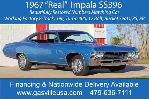 1967 Impala SS 396 - Recently Restored Beautiful Numbers Matching... for sale in ROGERS, AR