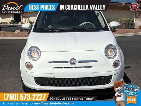 2015 Fiat 500 69,000 MILES 1 OWNER Pop Hatchback that's priced BELOW... for sale in Palm Desert , CA
