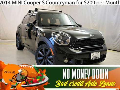 $209/mo 2014 MINI Cooper S Countryman Bad Credit & No Money Down OK... for sale in Stone Park, IL