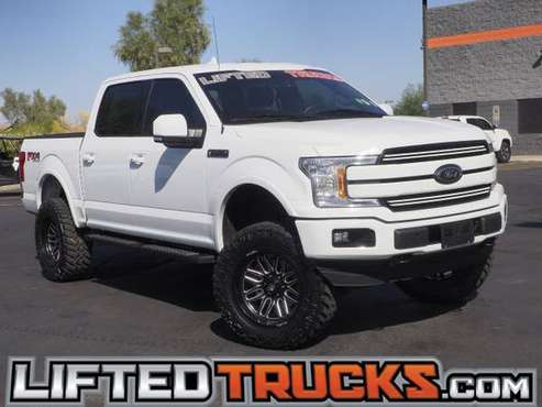 2018 Ford f-150 f150 f 150 LARIAT 4WD CREW 5.5 BO 4x4 - Lifted... for sale in Glendale, AZ