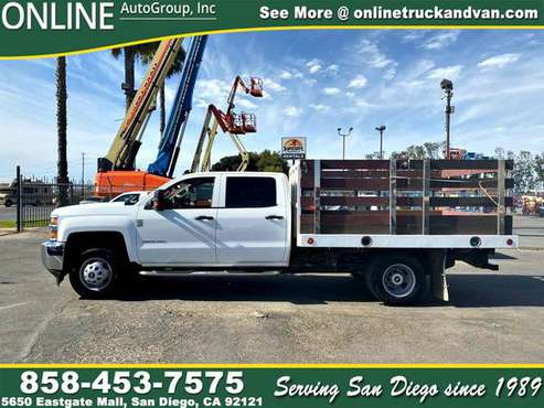2016 Chevrolet Silverado 3500HD Crew Cab Stake Bed 6.0L 8 Cylinders for sale in San Diego, CA