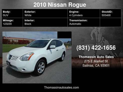 2010 Nissan Rogue FWD 4dr S - - by dealer - vehicle for sale in Salinas, CA