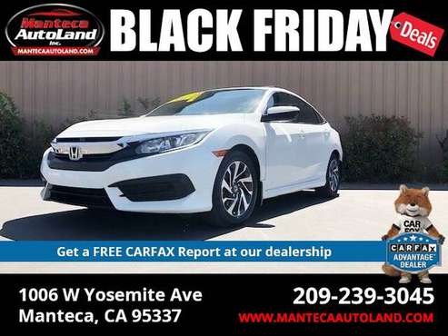 2017 HONDA CIVIC EX - cars & trucks - by dealer - vehicle automotive... for sale in Manteca, CA