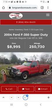 2004 ford f350 utility - - by dealer - vehicle for sale in Berlin, PA
