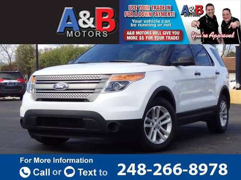 2015 Ford Explorer hatchback White - - by dealer for sale in Waterford Township, MI