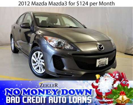$124/mo 2012 Mazda Mazda3 Bad Credit & No Money Down OK - cars &... for sale in Franklin Park, IL