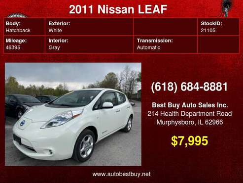 2011 Nissan LEAF SL 4dr Hatchback Call for Steve or Dean - cars & for sale in Murphysboro, IL